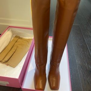 PARIS TEXAS BROWN SQUARE TALL BOOT
